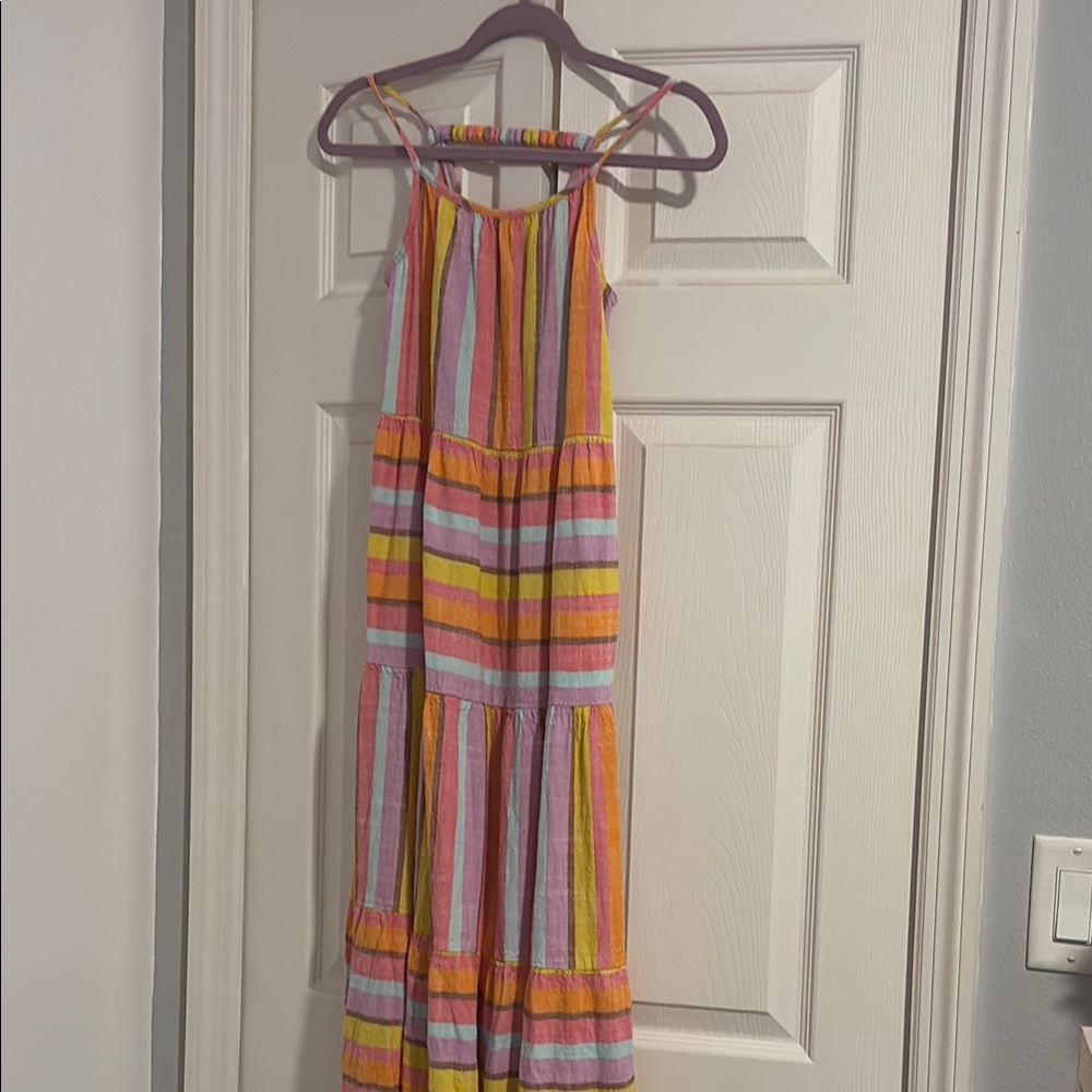 Colorful Striped Maxi Dress
